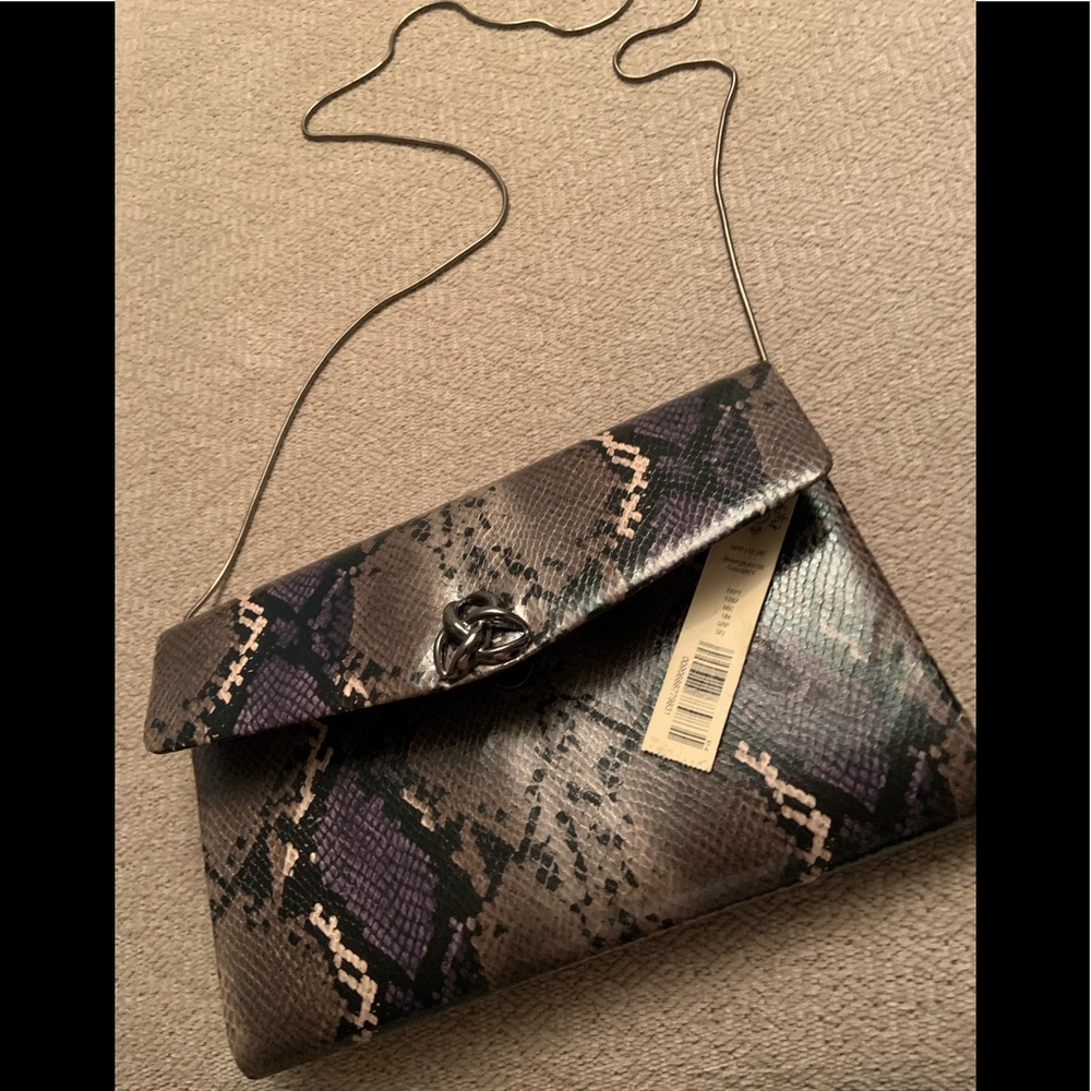 NWT Kate Landry reptile pattern shoulder bag
